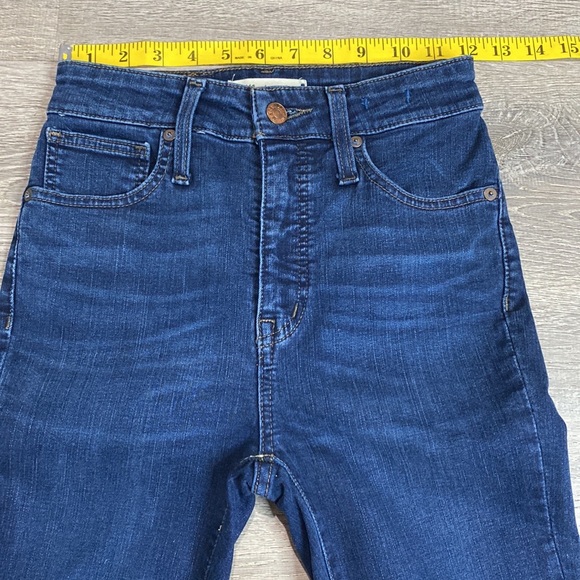 MADEWELL WOMEN CURVY HIGH-RISE SKINNY JEANS BLUE SIZE 24 - Picture 8 of 15